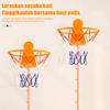 Foldable Basketball Hoop for Kids Adjustable Height Indoor Toy No-Drill Wall-mounted Basketball Hoop for Toddlers Boys Girls