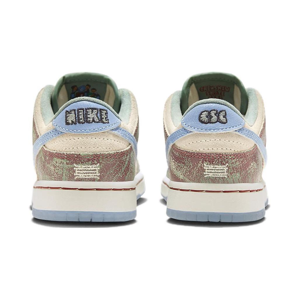Crenshaw Skate Club x Nike Dunk Low SB PS Детские кроссовки Кремовый Парусина Голубой FQ8204-300