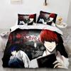 Комплект постельного белья Death Note Single Twin Full Queen King Size Bed Set Adult Kids Bedroom Duvet cover Sets 3D Print Anime Death Note