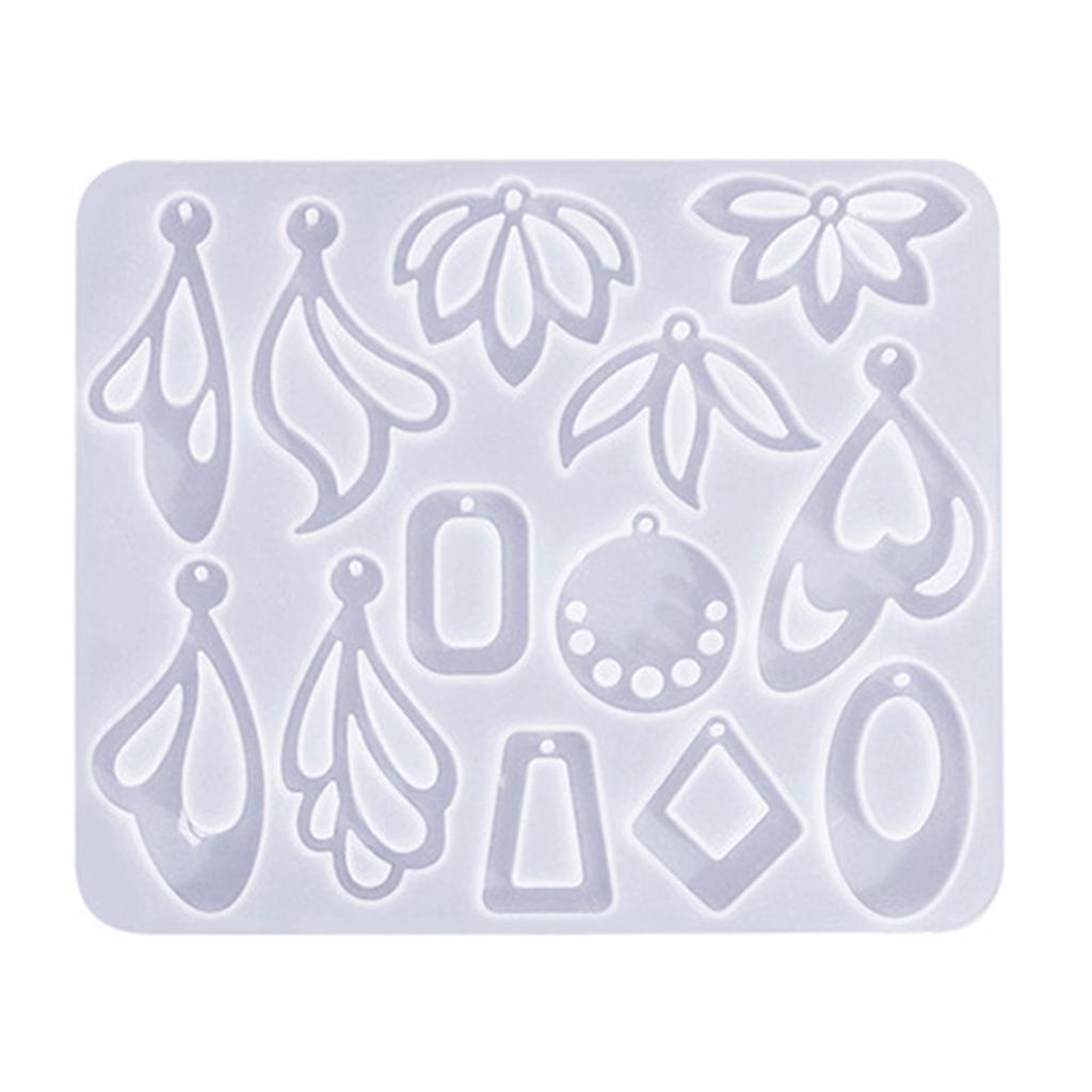 Геометрическая силиконовая форма Выдолбленные формы для сережек Формы для изготовления ювелирных изделий Силиконовые формы Идеальный подарок для мастеров