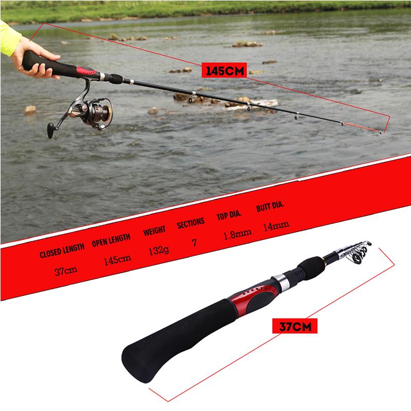 Ultra-Short Fishing Rod / Telescopic Spinning Rod & Casting Rod / Durable Fishing Rod