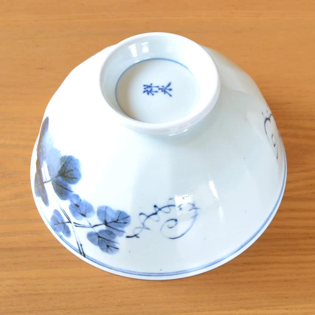 Миска для лапши Light Noodle Bowl Arita Hasami Indigo Dyed Ivy Многоцелевая миска, Легкая, Керамика, Стильная, Миска, Миска, Столовые приборы, Миска, Изделия, Изделия, Живопись,