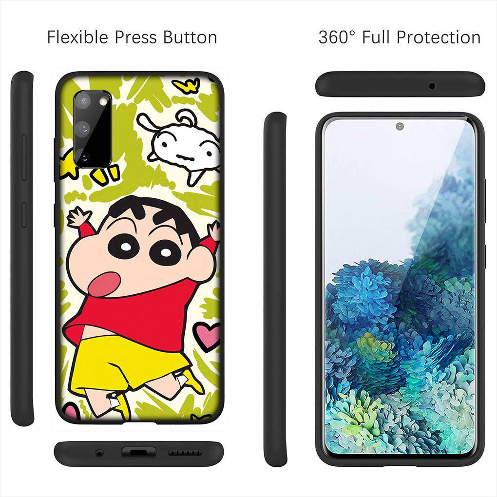 Для iPhone 16 15 Xiaomi Redmi Note 14 13 12 11 Pro Max X 8 16e Samsung Galaxy S25 S24 S23 Moto OPPO Huawei забавный чехол для телефона Crayon Shin Chan Shinchan