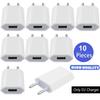 10pcs/lot EU Plug 5V 1A USB Wall Charger Portable Power Adapters For Iphone 6 7 8 Plus 11 12 13 14 Samsung Htc