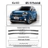 Совместимые щетки стеклоочистителя для Yu Xi и Kia KX3 (2015-2022) - Безрамная резиновая полоса для передней и задней части.
