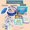 Kindergarten Magnetic Building Blocks & Fishing Game Set: Educational Toys for Parent-Child Interaction