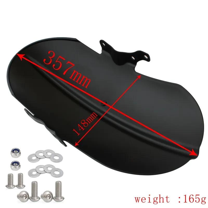 Motorcycle Accessories Short Retro Front Fender Mudguard for Triumph Bobber Bonneville Speedmaster 1200 2018- Cafe Racer Black