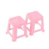 2Pcs 1:12 Dollhouse Miniature Small Chair Plastic Stool Furniture Model Decor Toy Doll House Accessories
