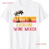 Футболка Catalina wine Mixer винтажная стильная эластичная унисекс повседневная мода мужская с принтом мягкая удобная