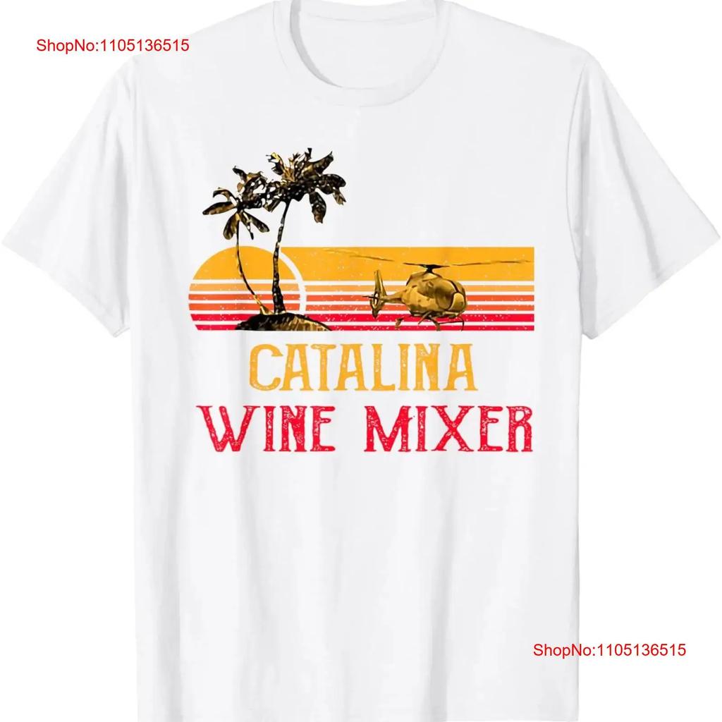 Футболка Catalina wine Mixer винтажная стильная эластичная унисекс повседневная мода мужская с принтом мягкая удобная