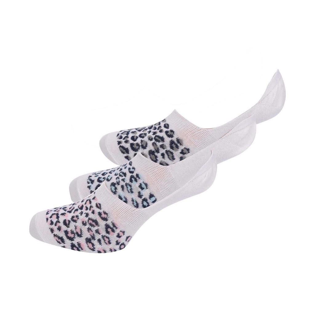 Ли Носки-подследники унисекс для взрослых с леопардовым принтом (Упаковка из 3 шт.)