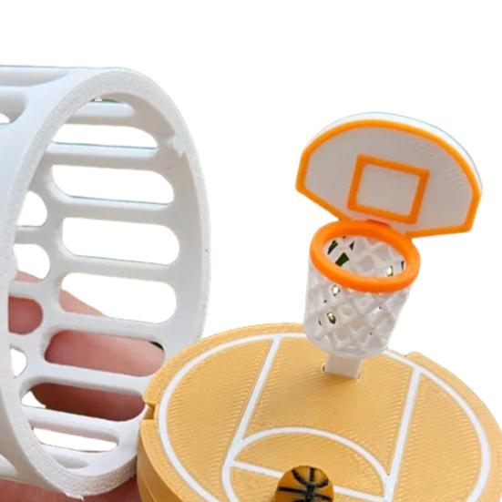 Мини-игрушка для баскетбольной площадки Fingertip, портативное устройство для подачи, напечатанное на 3D-принтере, не содержащее бисфенол-А, увлекательная игра для путешествий, походов