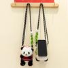 Yirongfang Dressing Panda Мобильный телефон Клип Кукла Плюшевая кукла Мультфильм Милая Панда Креативный Мобильный телефон Подвесное украшение