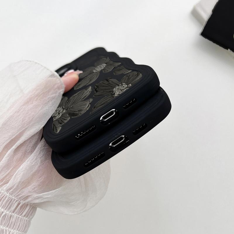 Мягкий чехол в форме цветочной волны для Samsung S23 Ultra A53 Redmi Note 12 Note 11 Pro Realme 11 C55 C53 IPhone Vivo Y35 Y02 Tecno Spark 10C, чехол из ТПУ