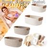 Desk Organizer Woven Storage Basket for Nursery Laundry Storage Basket Cotton Rope Storage Baskets