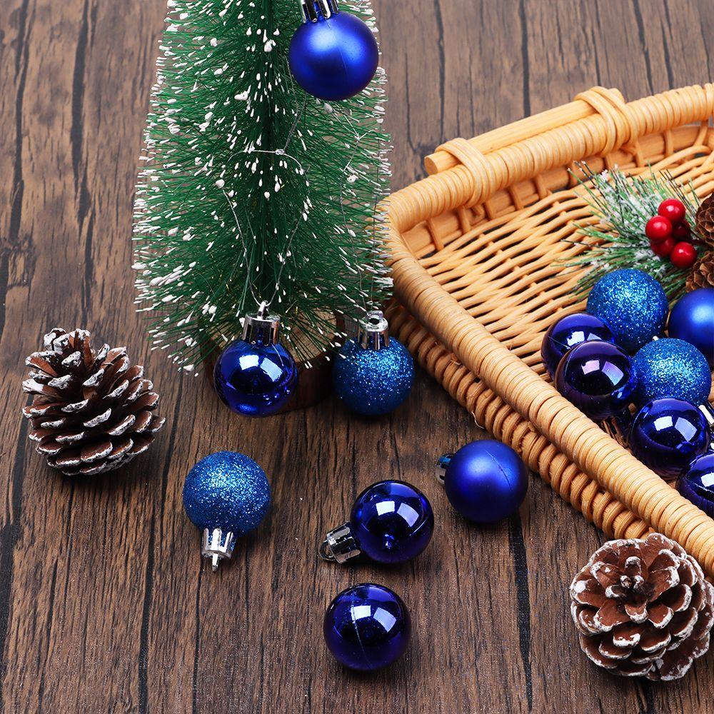 24 шт. 3 см Новогодний Домашний Декор Поделки Шар Безделушка Рождественская Подвеска для Украшения Елки