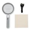 Lighted Magnifying Glass 5X 12X Ergonomic Touch Switch LED Light 3 Modes Handheld Magnifier for