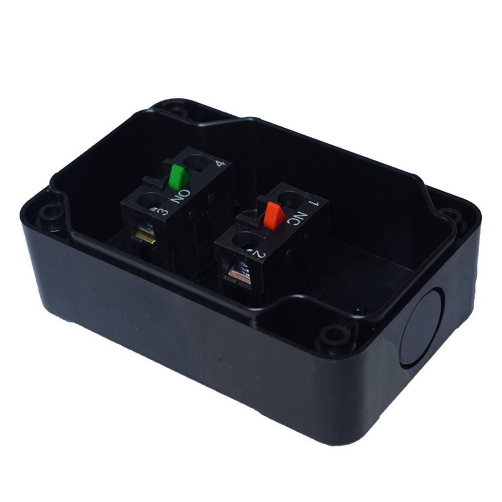 Start Stop Button Box IP65 Rated Waterproof ABS Housing Dual Switch 10A 400V for Industrial Automation Equipment