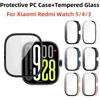 PC Case+Tempered Glass for Xiaomi Redmi Watch 5 Smartwatch Screen Protector Frame Bumper for Redmi Watch 4 Watch5 Case