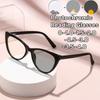 Vitage Cat Eye Color Changing Myopia Glasses Fashionable Ultra Light Anti Blue Light Eyewear  Stylish Women Minus Sight Glasses