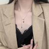 Элегантное ожерелье с кисточками «Maillard Brown Sun»: Высококачественная европейская и американская легкая роскошная цепочка для ключей