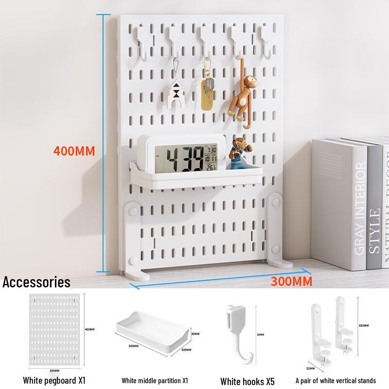 miflame Clamp-on Pegboard Desktop Organizer