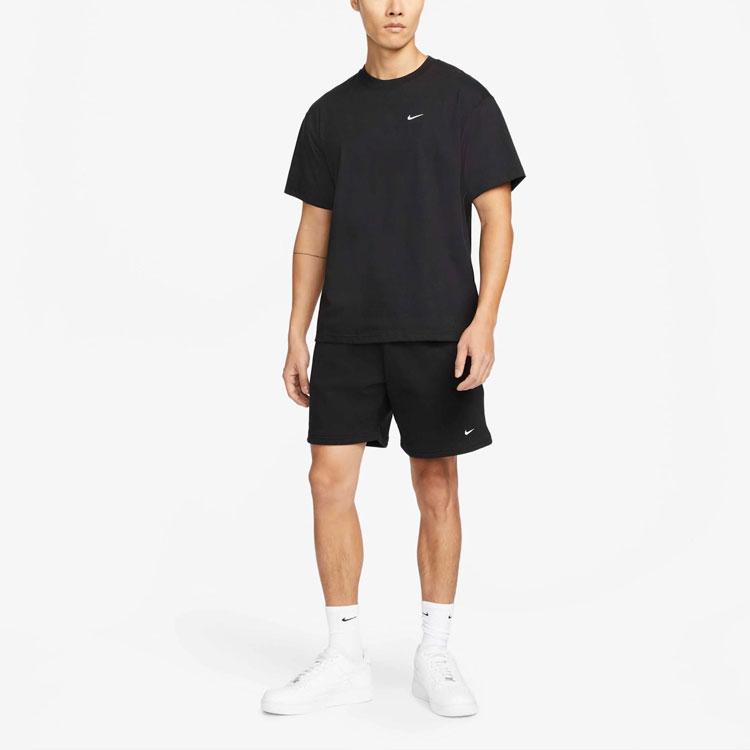 Nike Повседневные шорты с однотонным логотипом, унисекс, черные DV3056-010