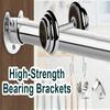 304 Stainless Steel Flange Seat 2PCS Wardrobe Hanger Rod Bracket Robust Fixing Hardware Holder for Closet Bar Support
