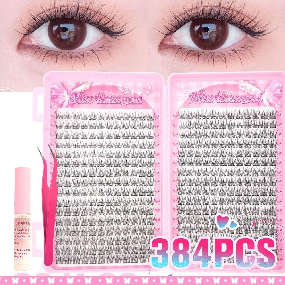 32 Rows Eyelash Extension Wispy Cluster Eyelashes Lash Bond Individual Eyelashes Holidays