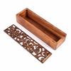 Portable Retro Box Hollow Wood Pencil Case Storage Box Students Cute Wooden Pencil Box Multi Station