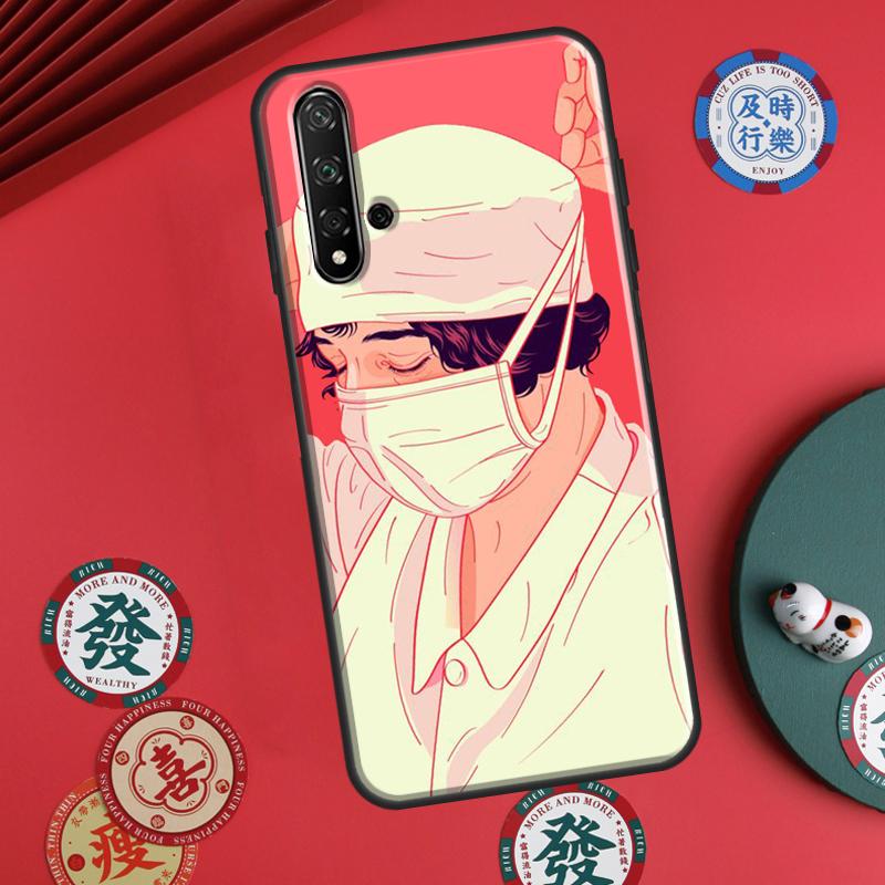 Мультяшный Медицина Доктор Медсестра Для Huawei P20 P40 P30 Lite P60 Pro Nova 12s 11i 12i 10 9 SE 5T Y91 Y90 Y60 Y70 Y72 Y61 Чехол