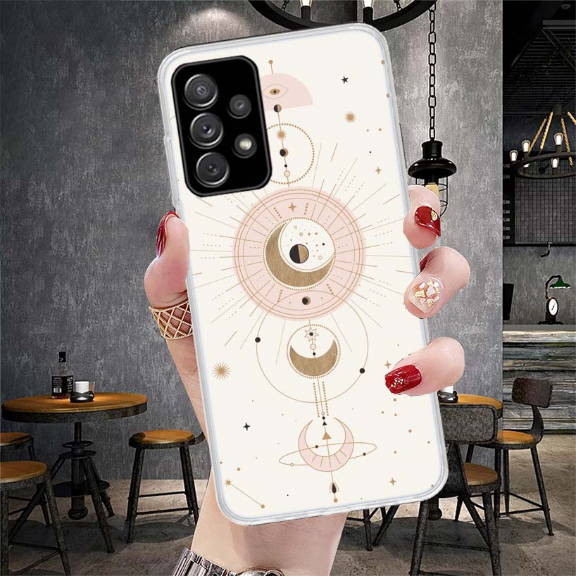 Таинственный Лунный Тотем Ведьмы Мягкий Чехол Для Телефона Для Samsung Galaxy S22 S23 S24 S25 Edge S26 Ultra S20 FE S21 Plus + Fundas Coque Galax