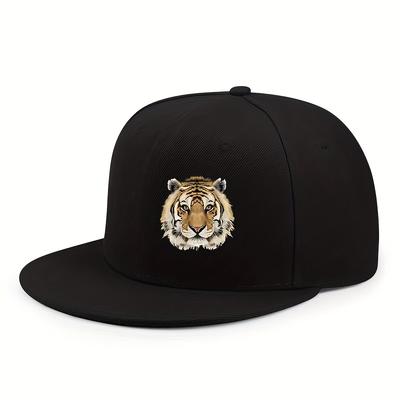 Графическая Бейсболка с Головой Тигра Полиэстер Snapback Кепка Повседневная Уличная Мода Унисекс Взрослый Всесезонная