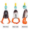 1 PCS Propeller Flipper Duck Fishing Lure Ducking Fishing Frog Lure 9cm 11.3gArtificial Bait Duckling 3D Eyes Day Baits Bass