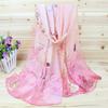 New Spring and Summer New Women's Thin Silk Scarf High-grade Chiffon Gauze Scarf Printing Gift Mother Dual-use Scarf Shawl