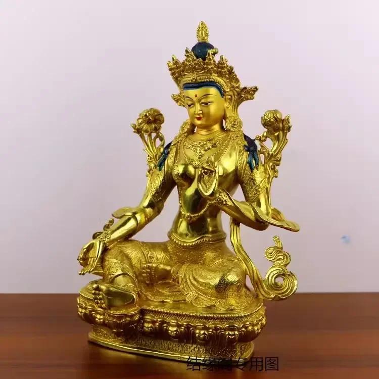 Feng Shui Copper Attract Wealth Buddha Statue Home Living Ornaments