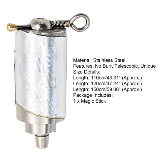 1.1/1.2/1.5M Magic Stick Telescopic Extension Handheld Amazing Funny Pocket Stick for Magician