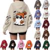 Women's Sweatshirt Casual Long Sleeve Atmosphere Top Loose Popular Round Neck Pullover Sweatshirt Top