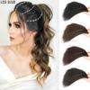 Синтетический зажим для парика с текстурой кукурузных усов в верхней части черепа для женской праздничной одежды