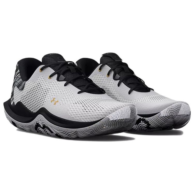 Under Armour Spawn 4 Printed - Белые черные мужские кроссовки 3025345-100