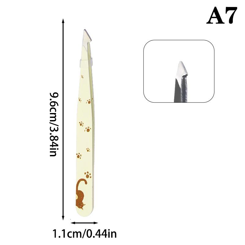 Пинцет для бровей, красочные волосы, красота, съемник тонких волос, наклонные зажимы для бровей из нержавеющей стали, инструменты для удаления макияжа