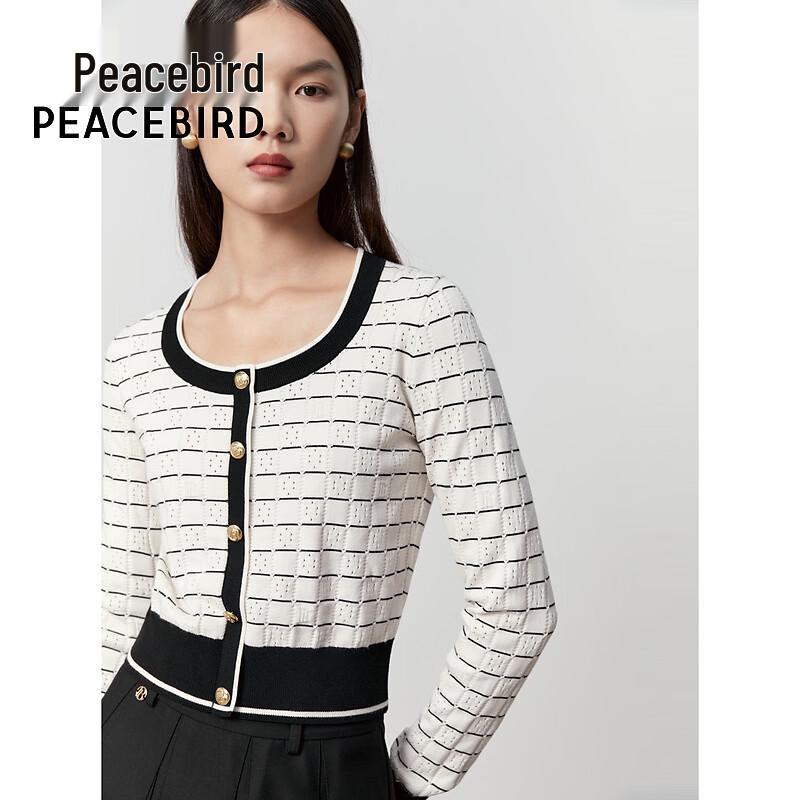 Женский вязаный свитер PEACEBIRD с круглым вырезом