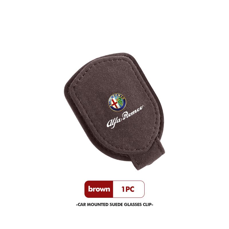 2026 Hot Sticker For Alfa Romeo Car Sun Visor Clip Glasses Cards Magnetic Sunglasses Bracket GT Stelvio F1 Brera Volante Tonale 