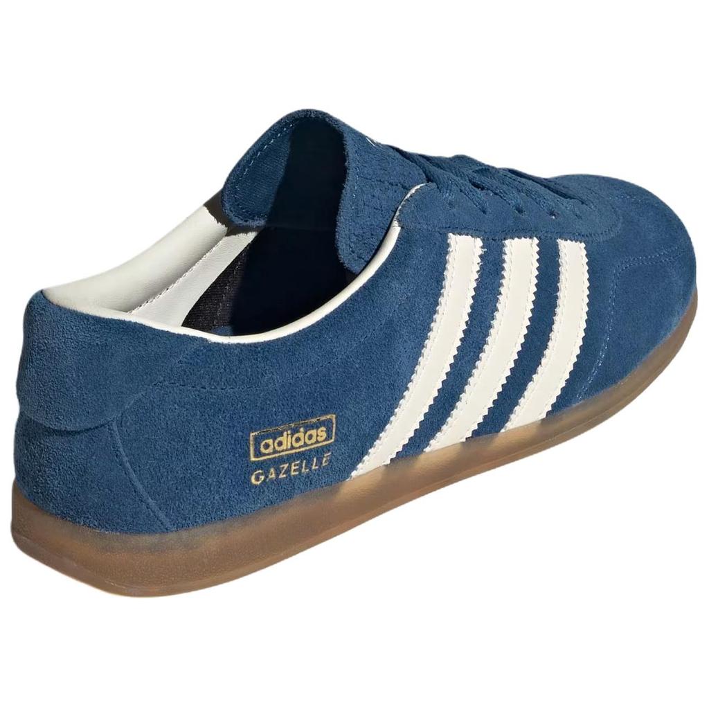adidas Оригинальные Низкие Скейтбордические Кроссовки GAZELLE Унисекс Синий Бежевый IH6941