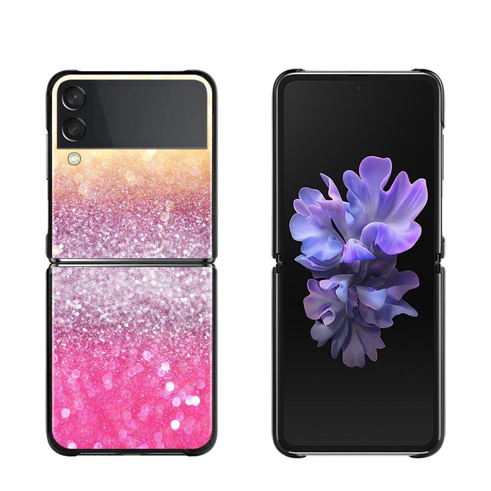 Чехол для телефона Guscio для Samsung Galaxy Z Flip 3 Z Flip3 5G ZF Hrad, чехол в виде ракушки, чехол, розовый цвет с принтом любви