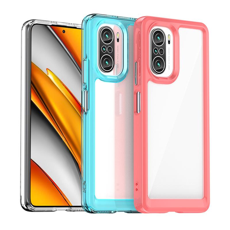 Для чехла Xiaomi Poco F3 чехол Poco F3 Capas новый жесткий противоударный бампер прозрачный многоцветный для Fundas Poco F4 F3 чехол