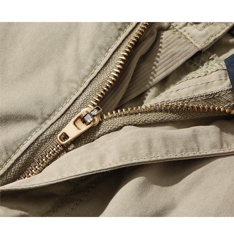 Мужские шорты-карго 3/4, летние повседневные хлопковые армейские брюки с несколькими карманами