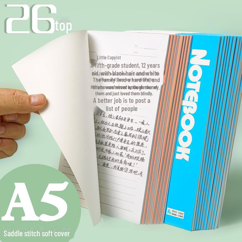 Тетрадь для школьников Qinglian A5 — толстая тетрадь в мягкой обложке для офиса и школы.
