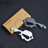 1pc 13in 1 Mini Key Knife Stainless Steel Screwdriver Hexagonal Wrench Bottle Opener Key Chain Small Tool Outdoor Travel Family Good Tool
