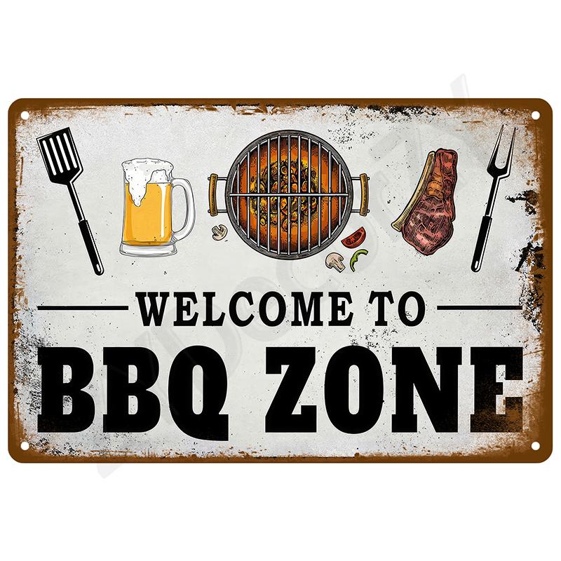 Vintage Metal Signs Plates Posters House Interior Bathroom Wall Art Mural Aesthetic Room Home Decor Decorations Retro Tin Sign